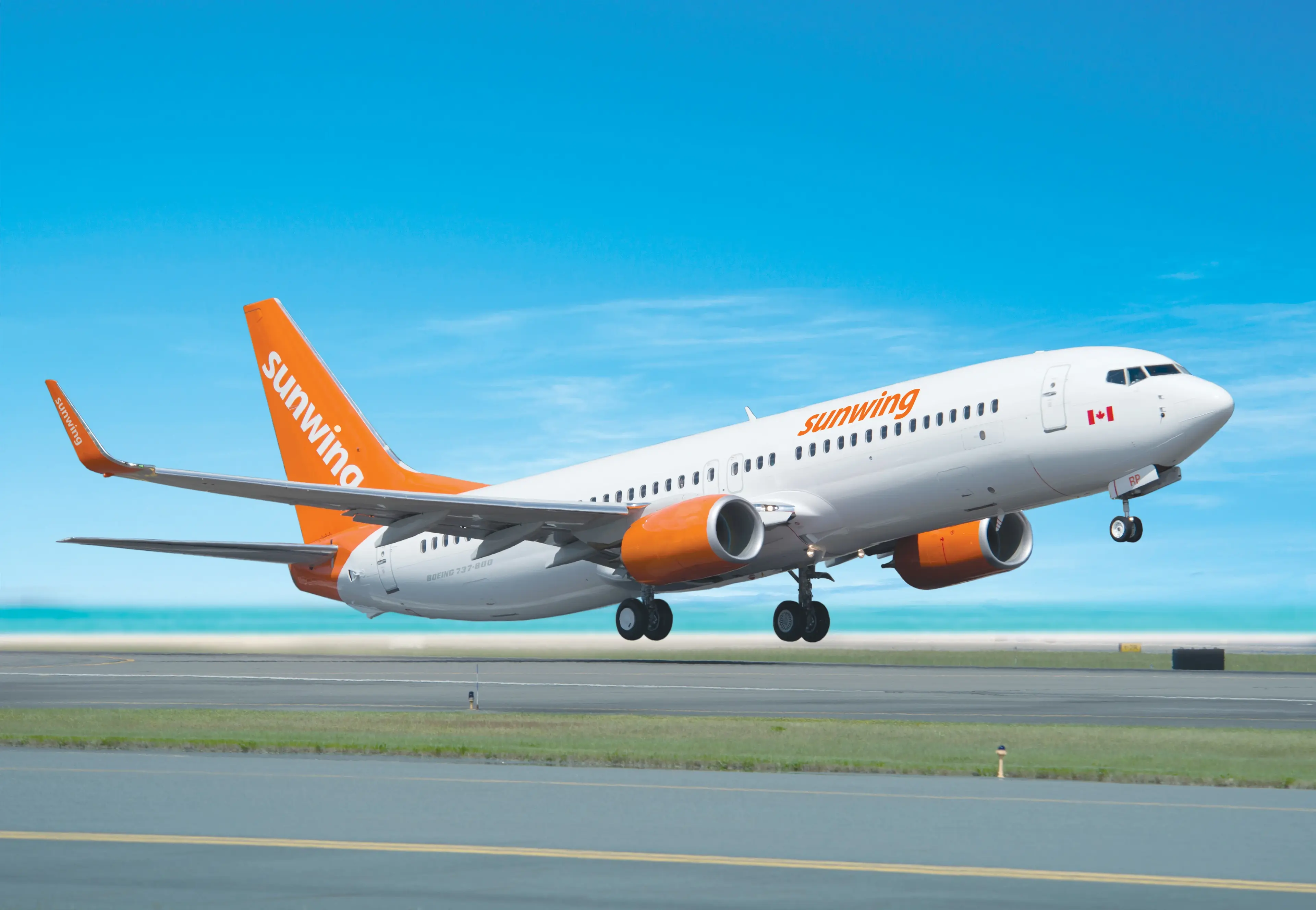 Vol inaugural de Sunwing Airlines.